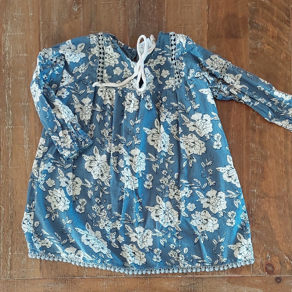 100% Cotton 18-24m Dress And Bloomers, Natural Fibers
